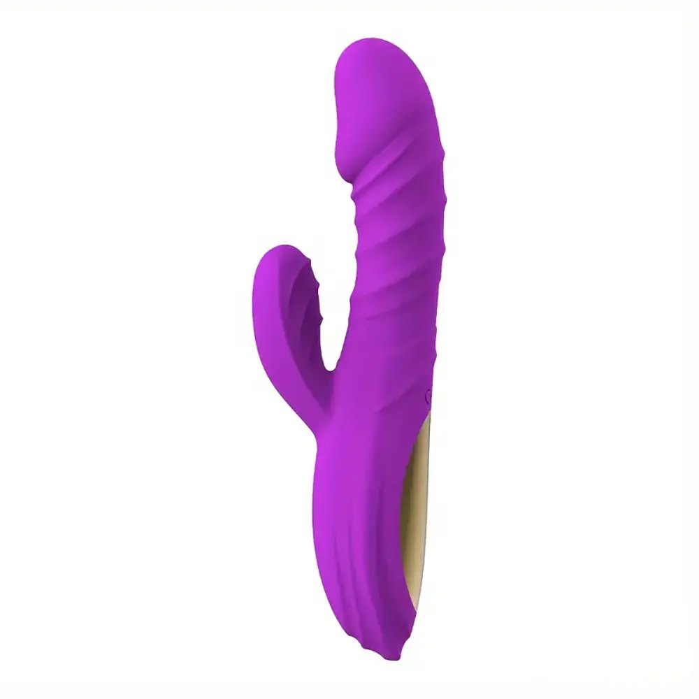Purple silicone rabbit vibrator