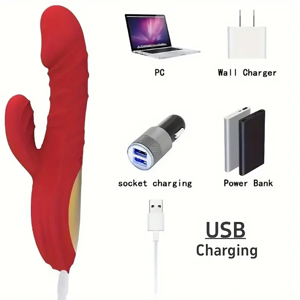 Silicone rabbit vibrator, photo 8