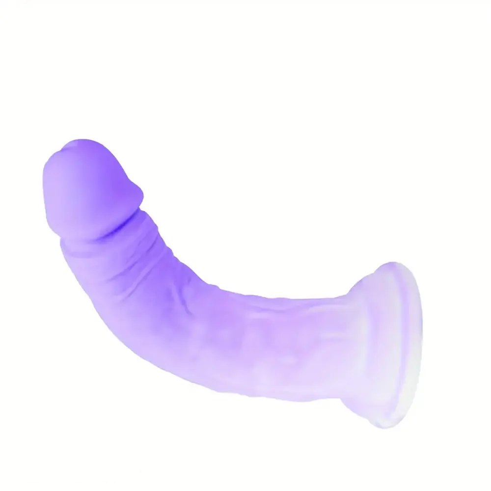Purple silicone realistic dildo, photo 2