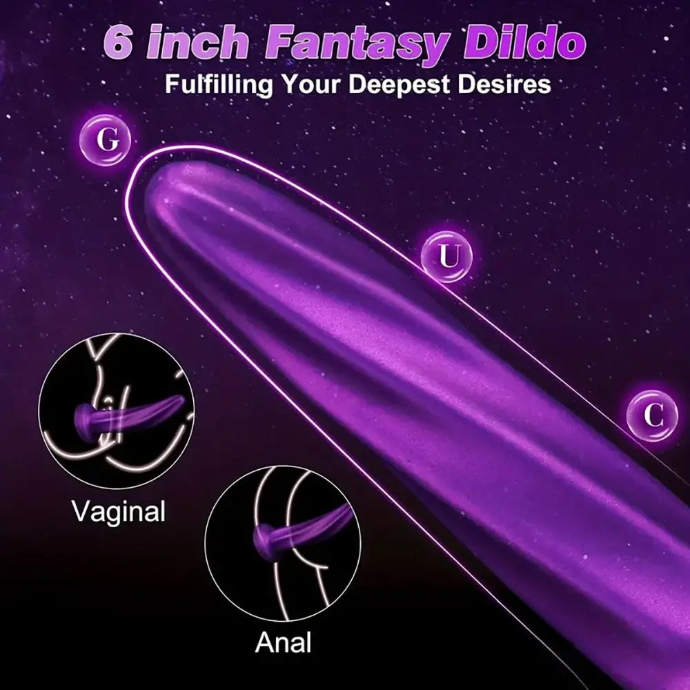 Purple silicone spiral fantasy dildo, photo 5