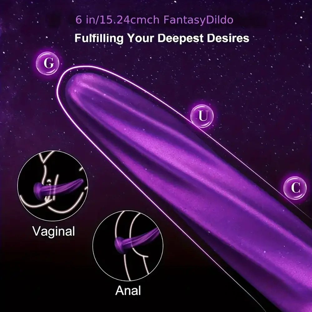 Purple silicone spiral fantasy dildo, photo 6