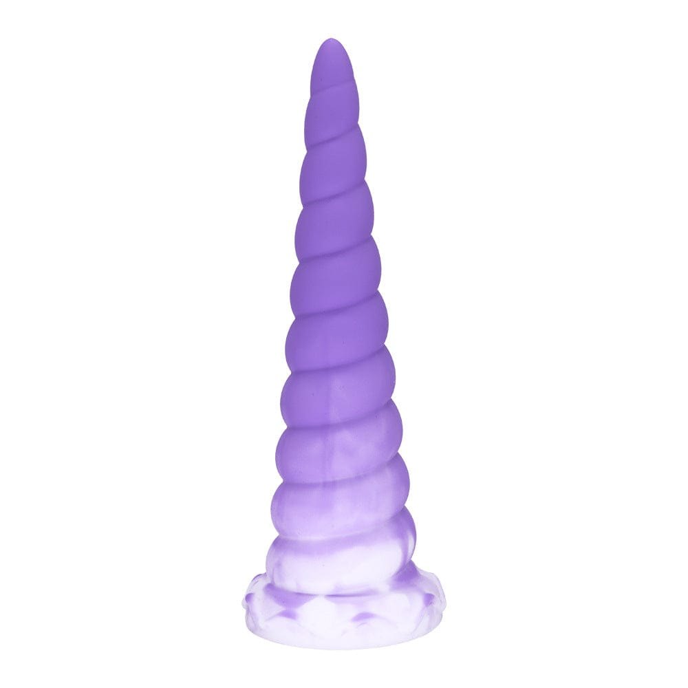 Purple ombre spiral suction cup dildo, photo 1