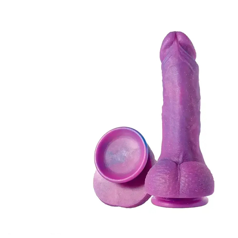 Purple suction cup g-spot dildo, photo 2