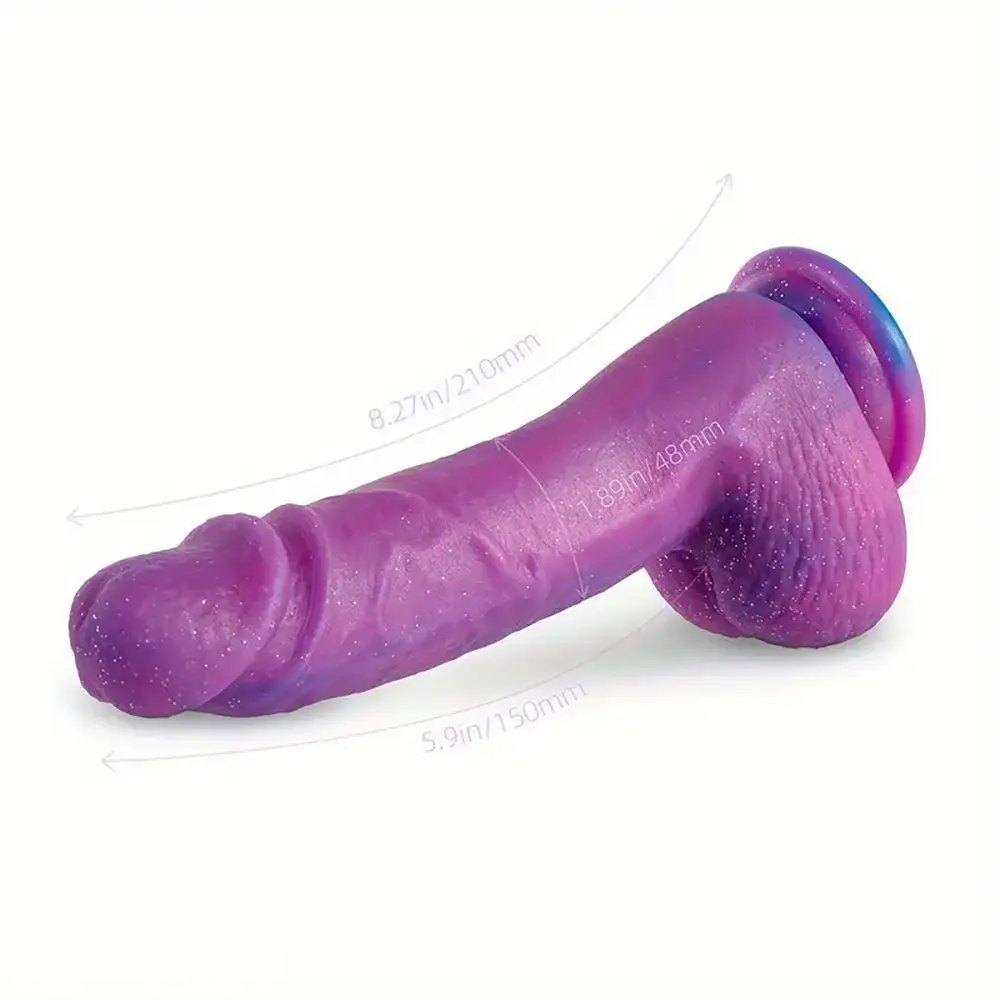 Purple suction cup g-spot dildo, photo 3