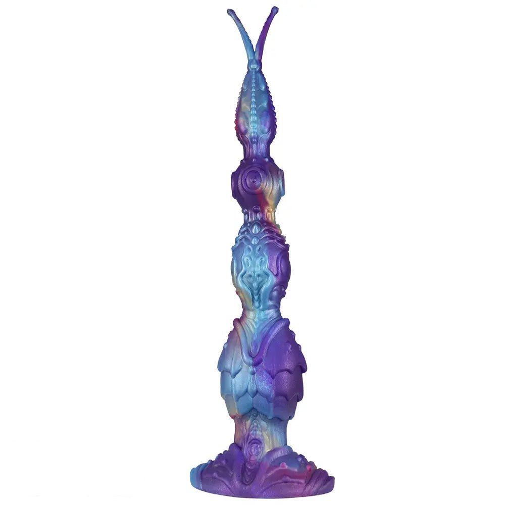 Purple and teal iridescent fantasy dildo, photo 1