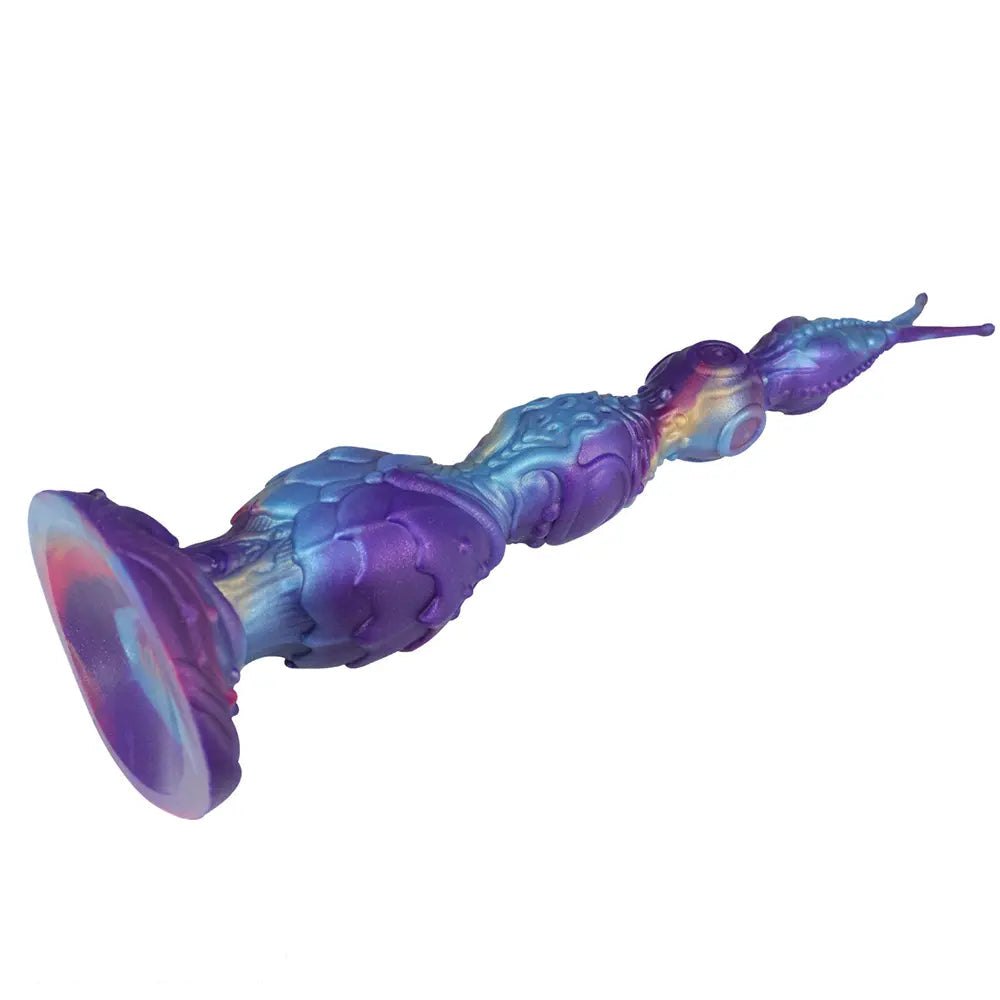 Purple and teal iridescent fantasy dildo, photo 10