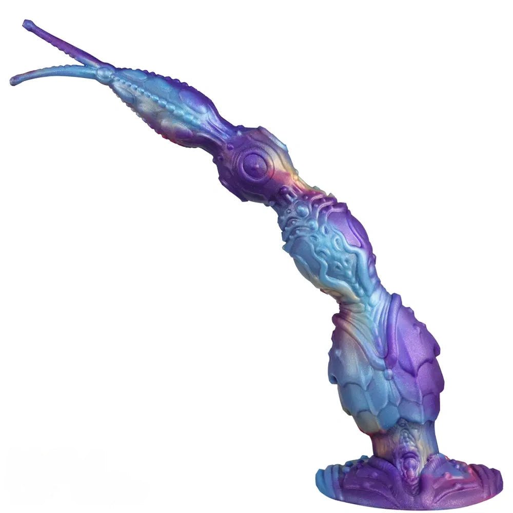 Purple and teal iridescent fantasy dildo, photo 2