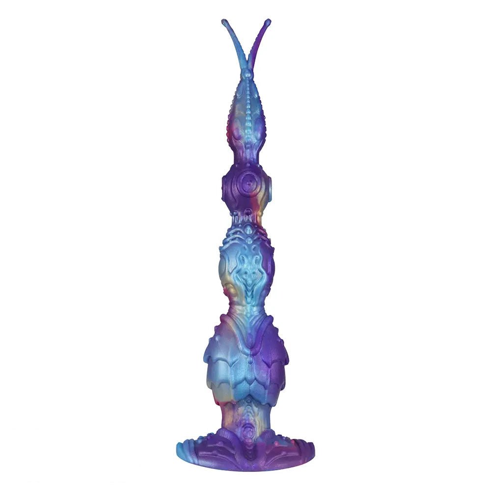 Purple and teal iridescent fantasy dildo, photo 6