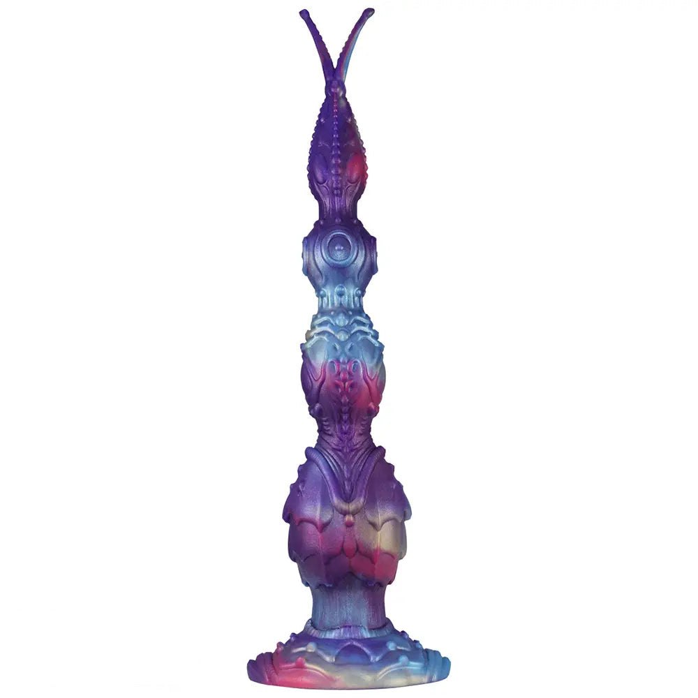 Purple and teal iridescent fantasy dildo, photo 8