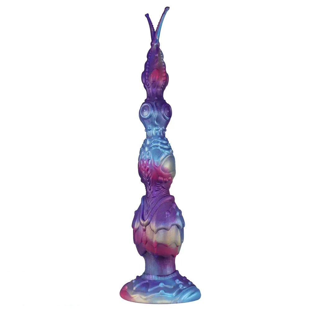 Purple and teal iridescent fantasy dildo, photo 9