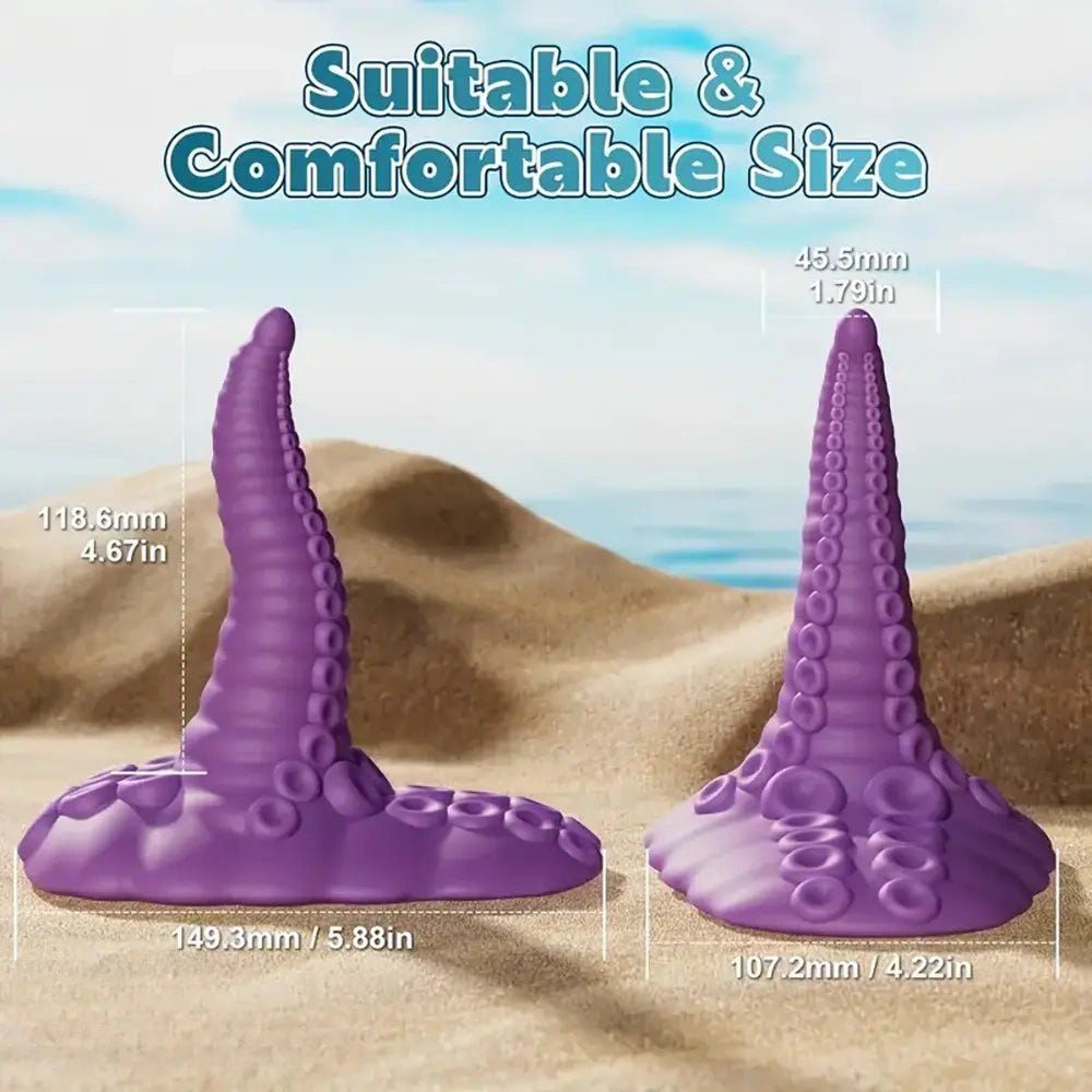 Purple tentacle fantasy silicone dildo, photo 2