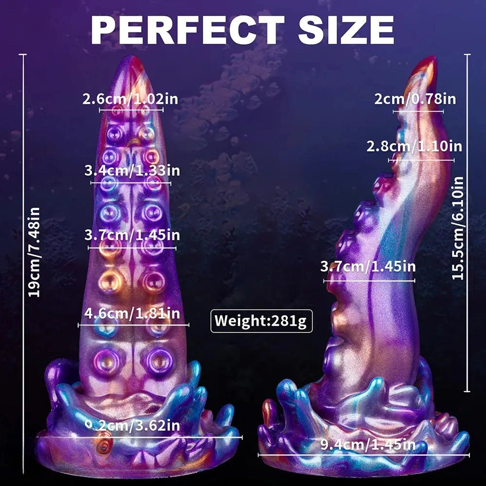Purple tentacle fantasy riding dildo, photo 12