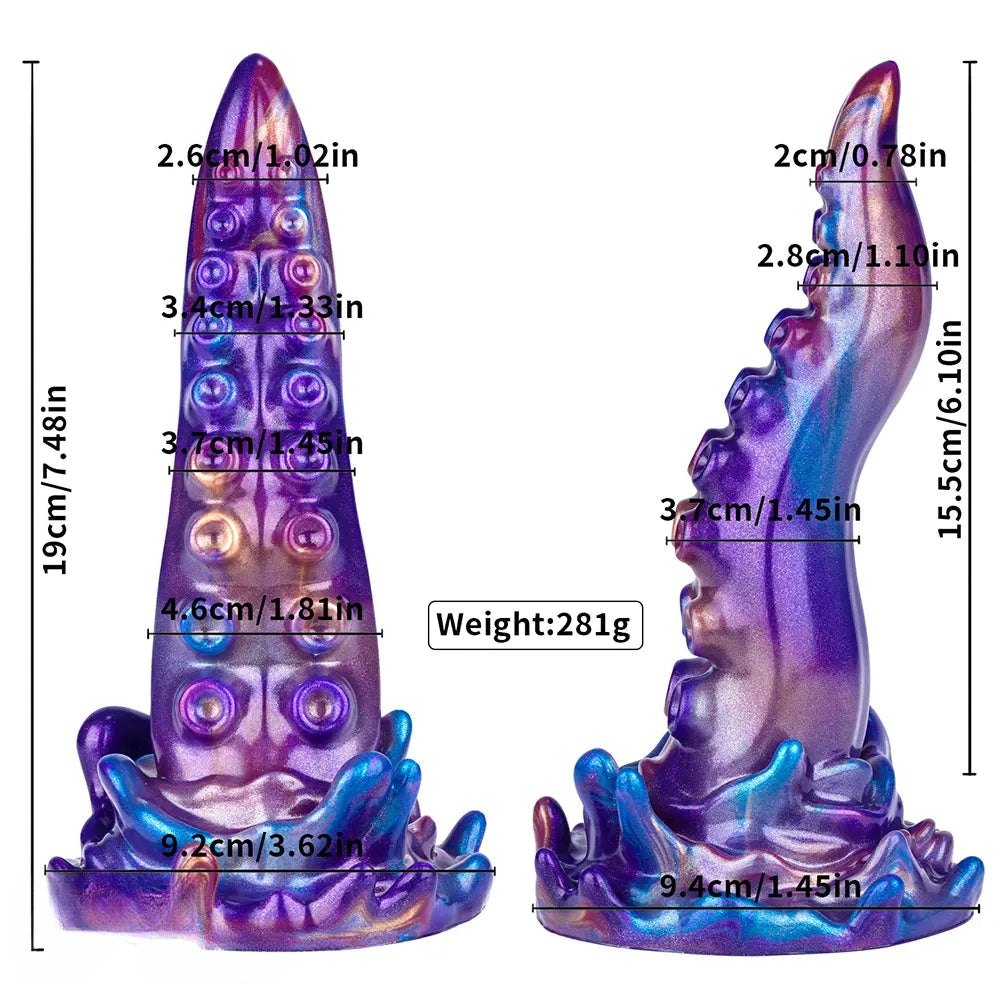 Purple tentacle fantasy riding dildo, photo 3