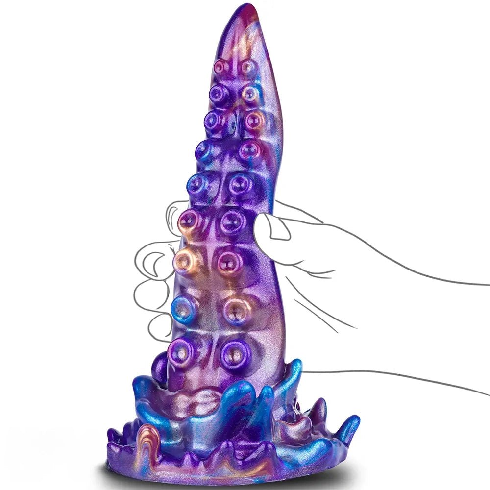Purple tentacle fantasy riding dildo, photo 5