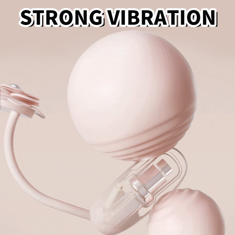 Pink purse shaped suction vibrator with egg, photo 4
