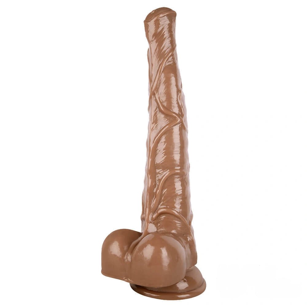 Brown pvc horse knot dildo