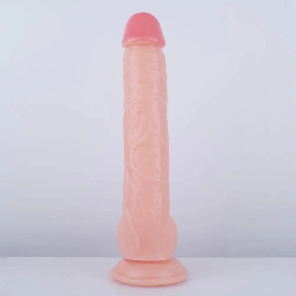Realistic PVC dildo with suction cup base, photo 12