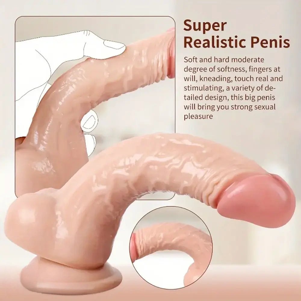 Flesh tone realistic dildo, photo 2