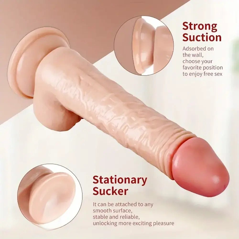 Flesh tone realistic dildo, photo 3