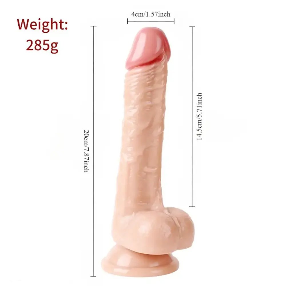 Flesh tone realistic dildo, photo 5