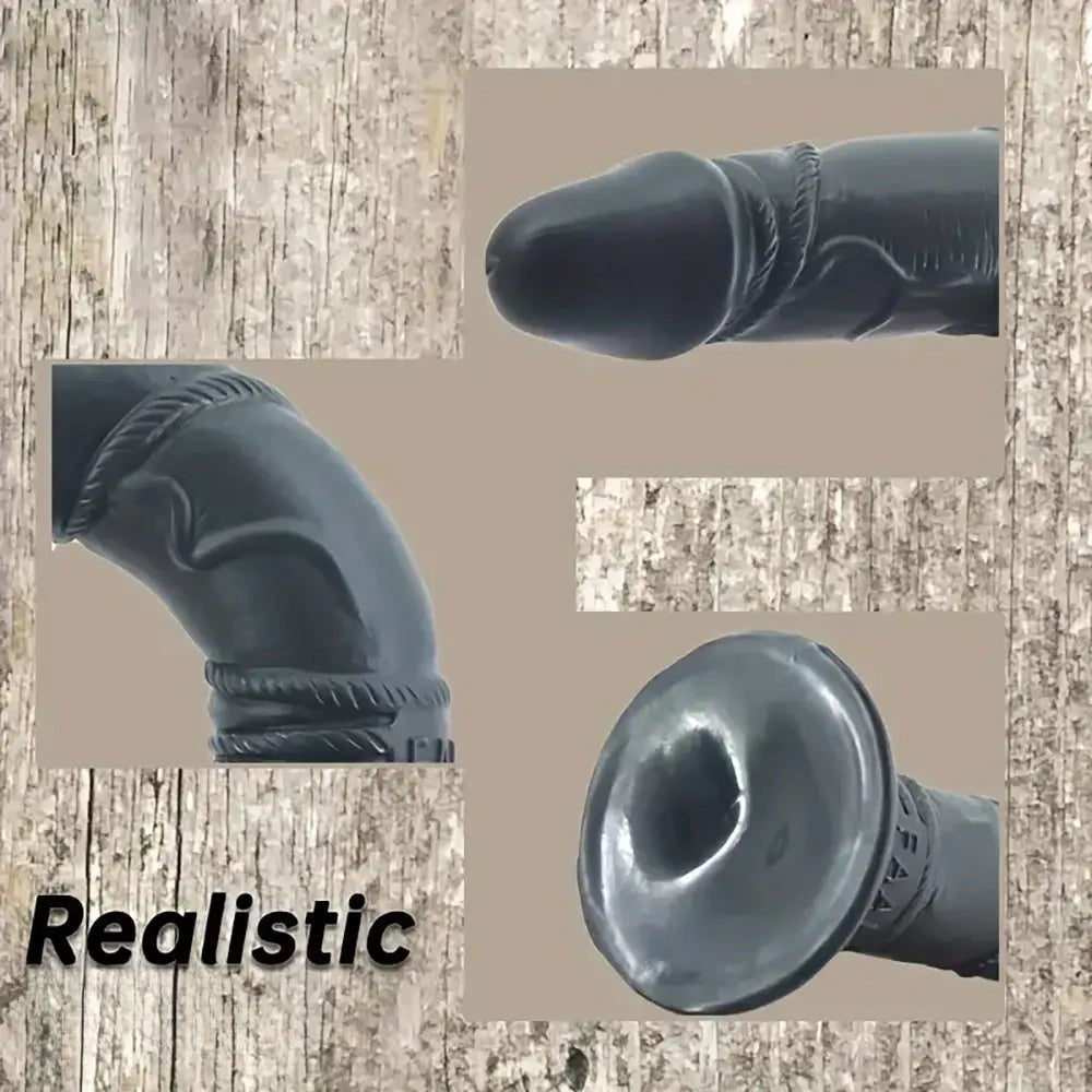 Realistic veined suction cup dildo, photo 2