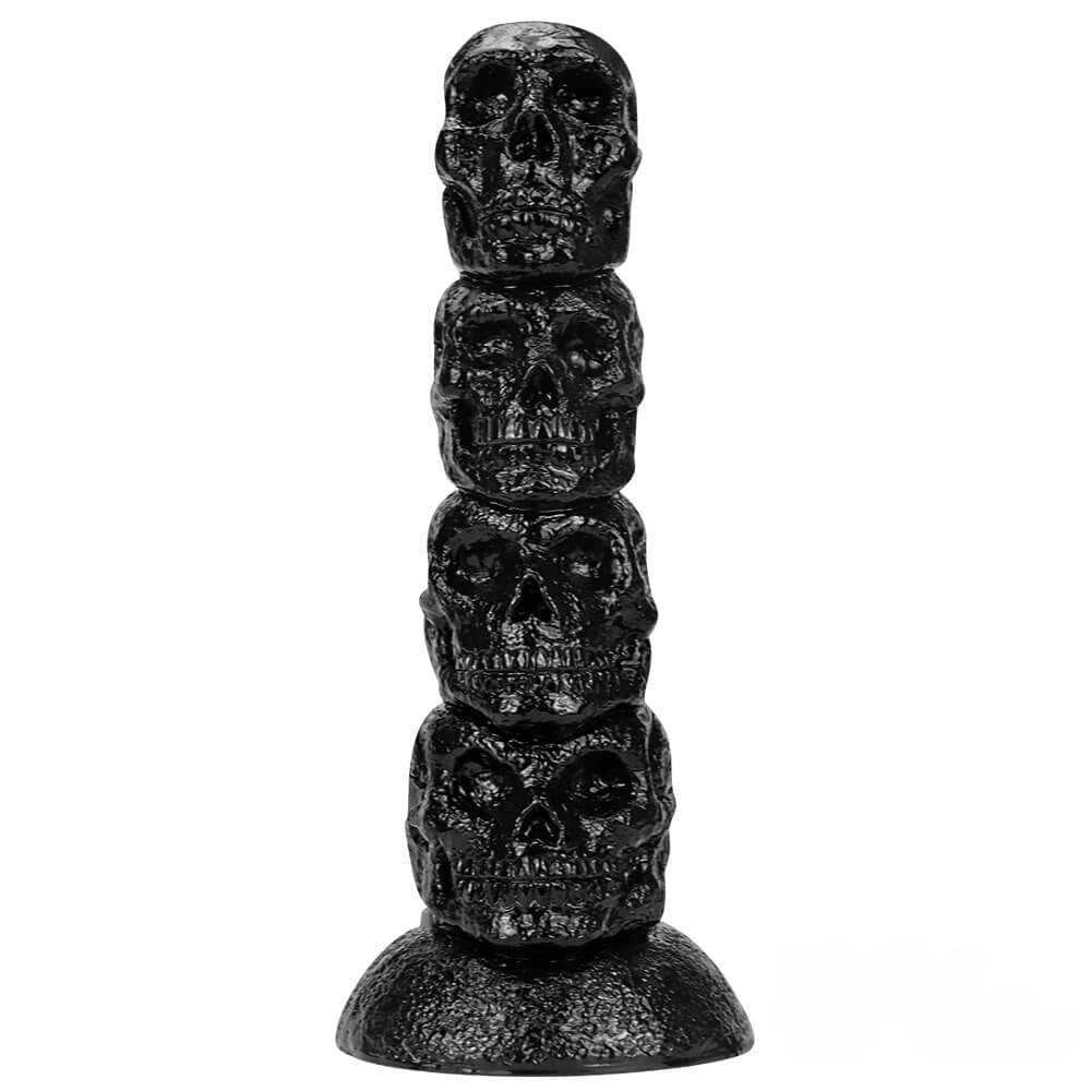 Black skull stack fantasy dildo