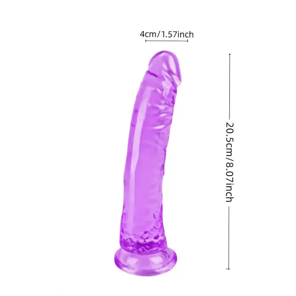 Purple pvc suction cup dildo