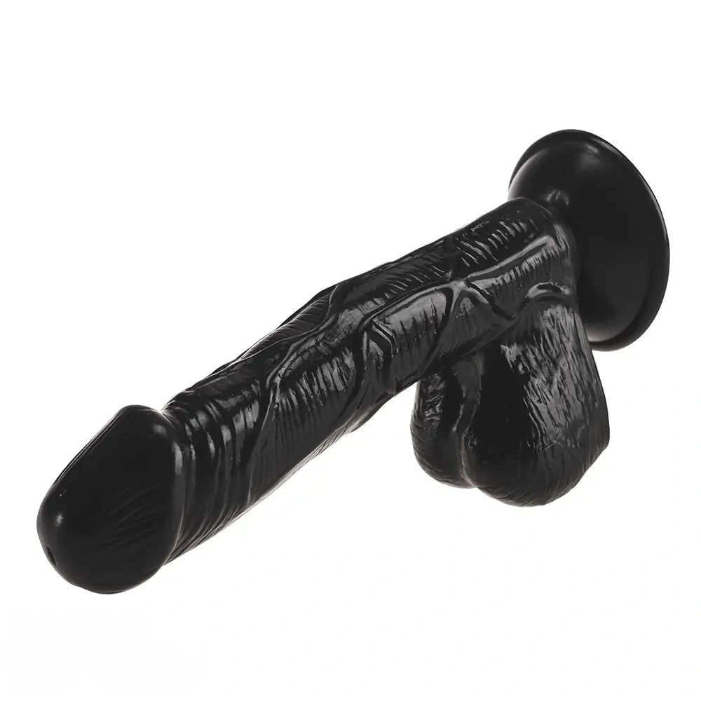 Curved PVC suction cup dildo, photo 2