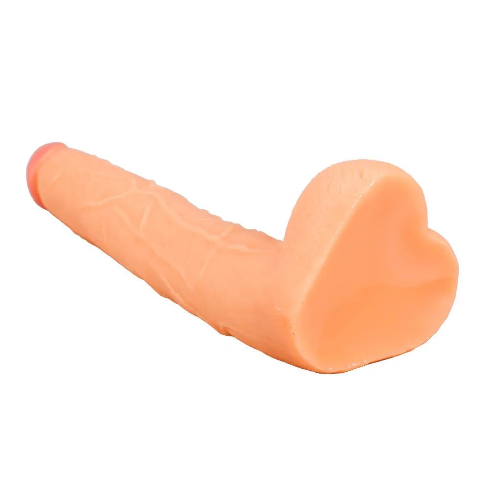 Veined realistic suction-cup dildo, photo 10