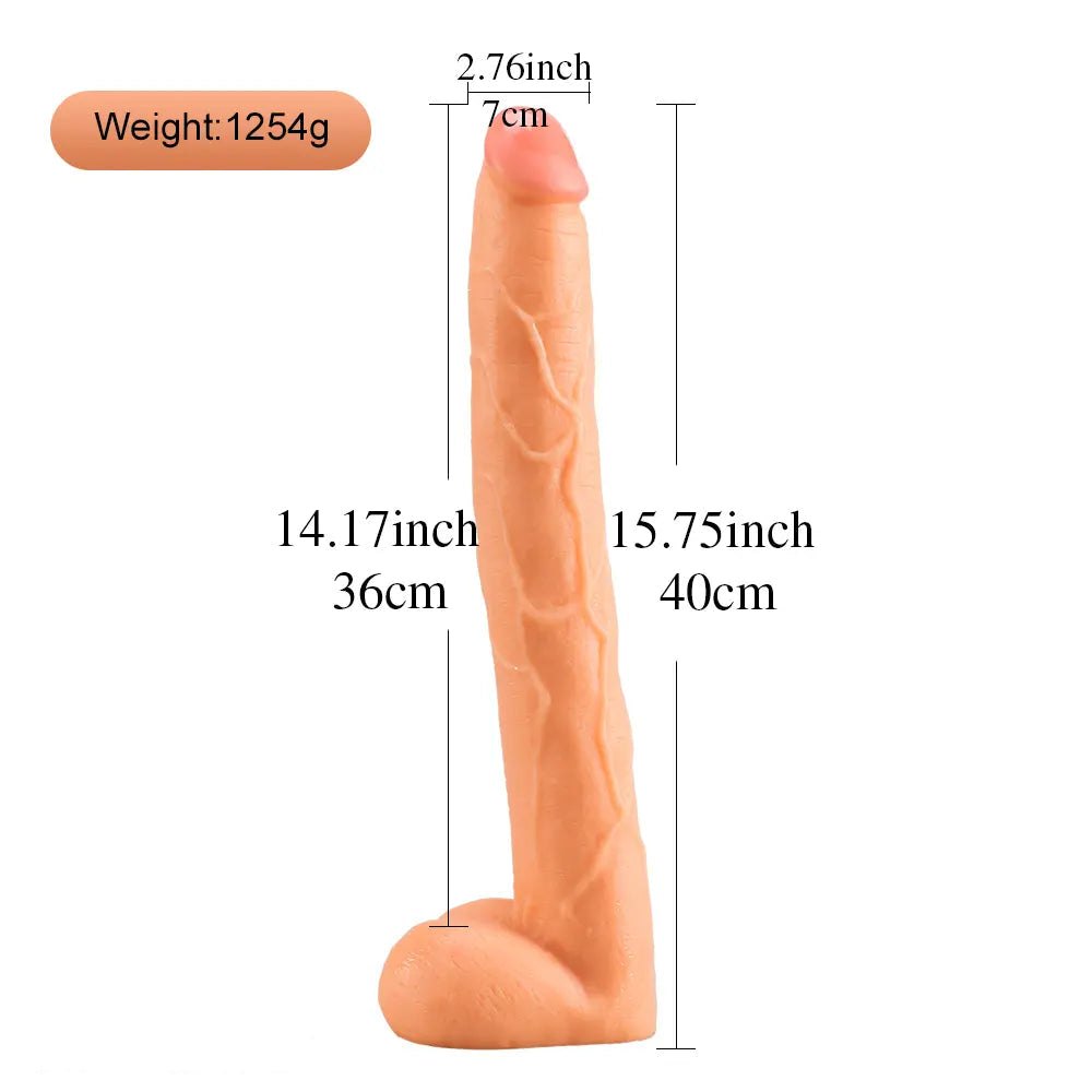 Veined realistic suction-cup dildo, photo 11