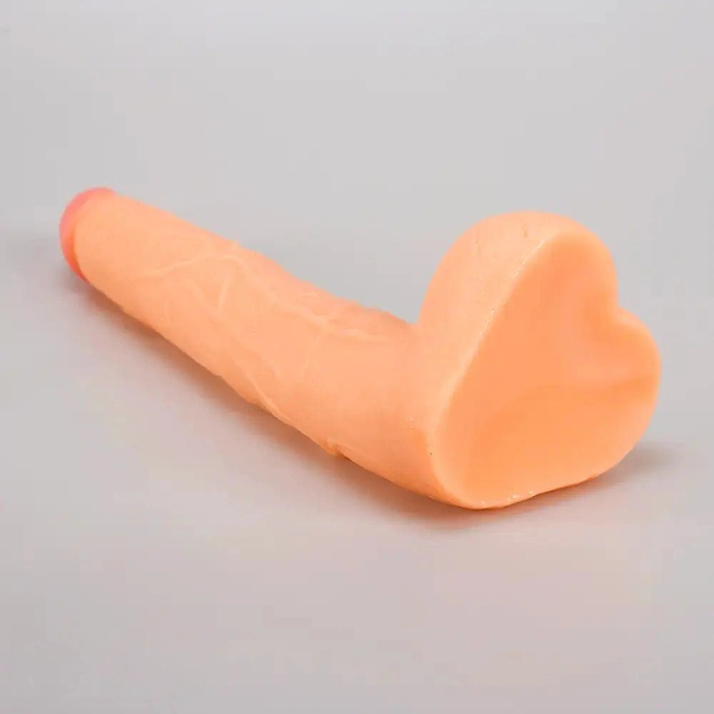 Veined realistic suction-cup dildo, photo 2