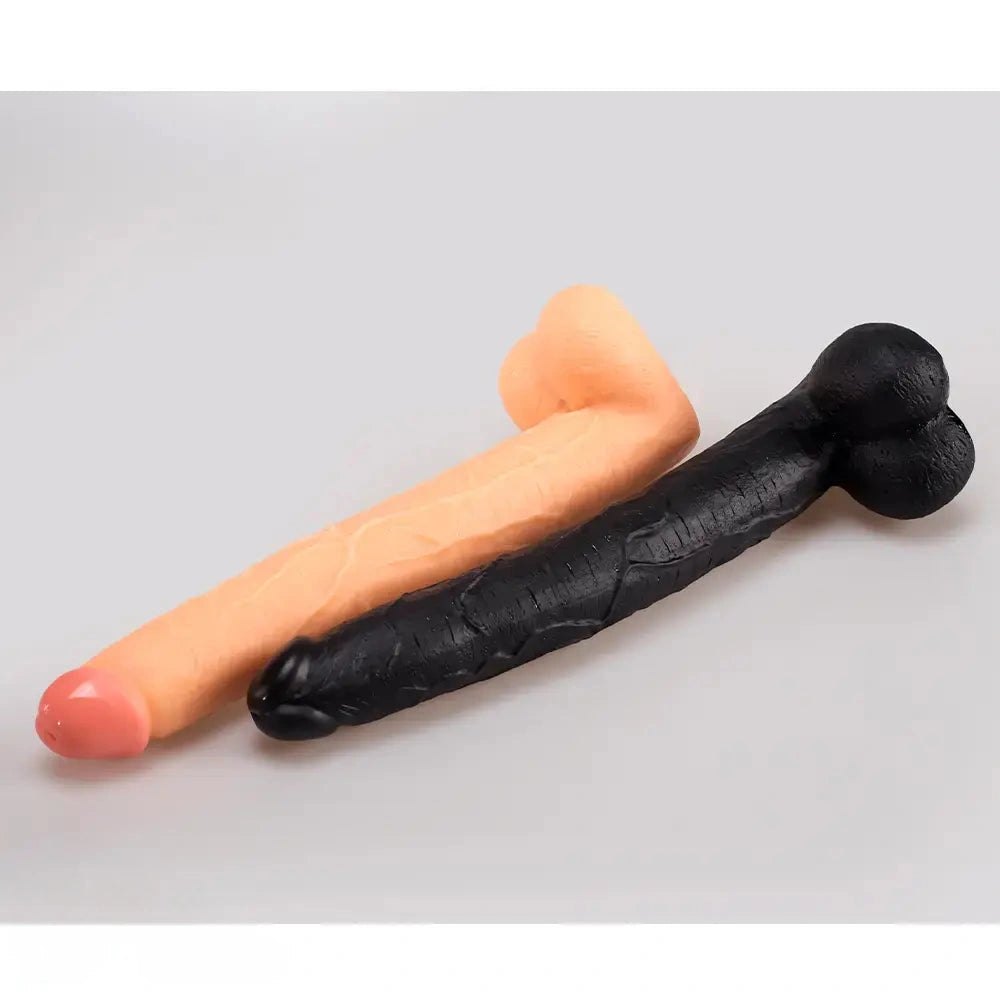 Veined realistic suction-cup dildo, photo 3