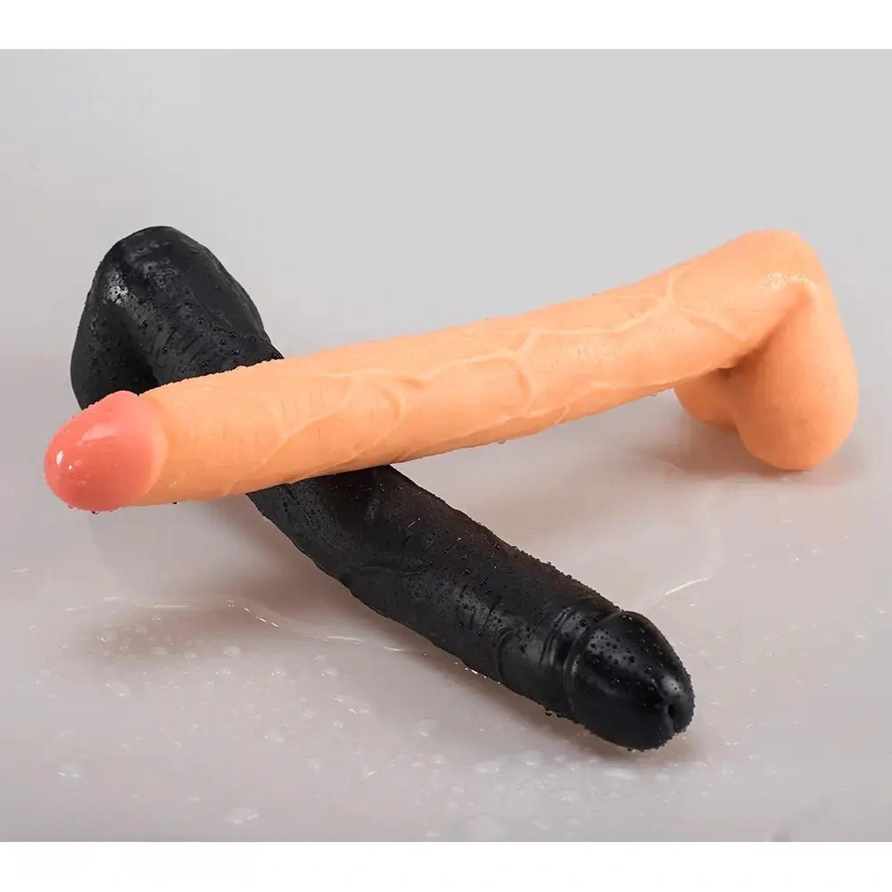 Veined realistic suction-cup dildo, photo 5