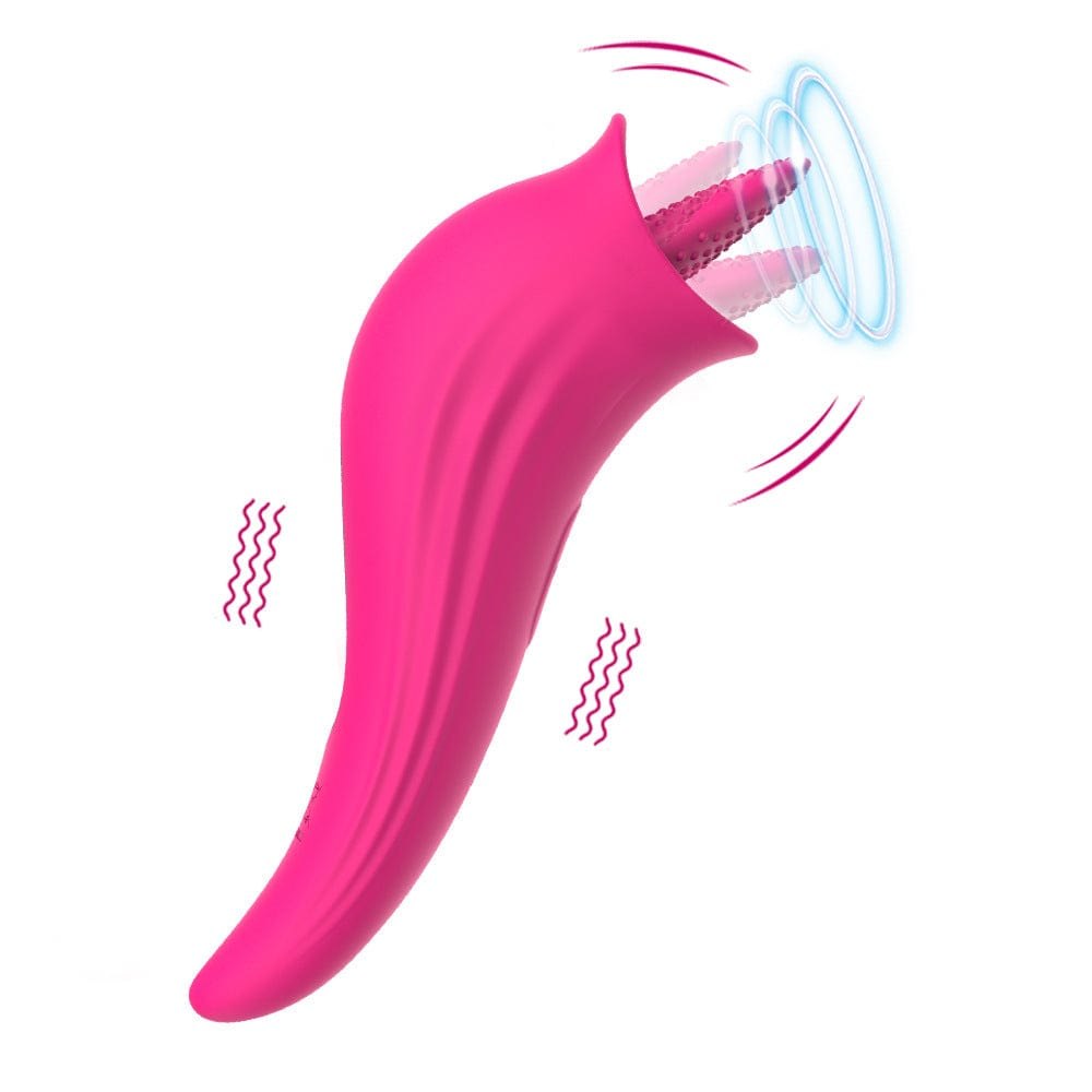 Textured tongue licking vibrator, photo 1