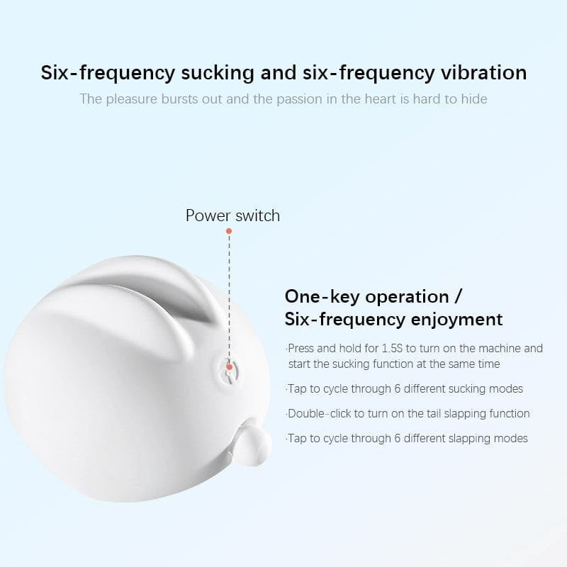White rabbit clitoral suction vibrator on light-up charging base, photo 2