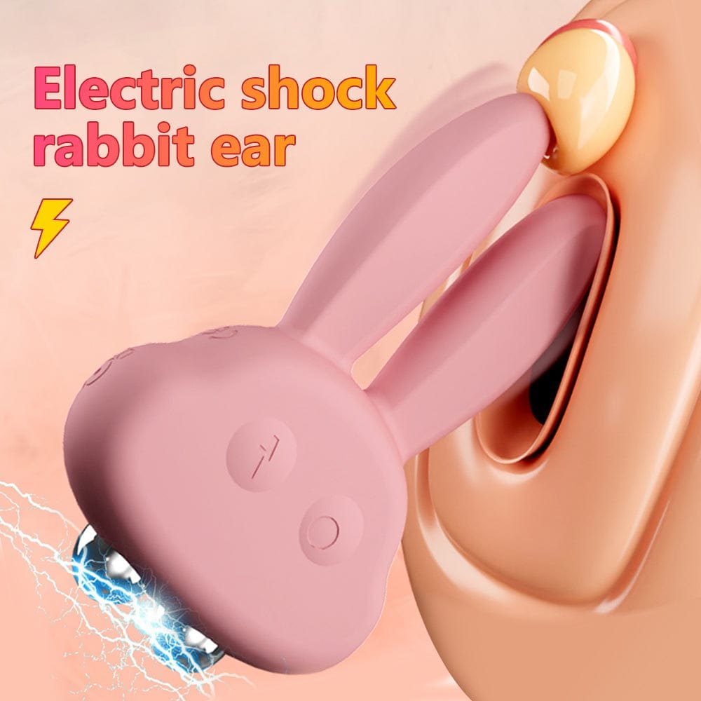 Pink rabbit ear silicone clit stimulator, photo 4