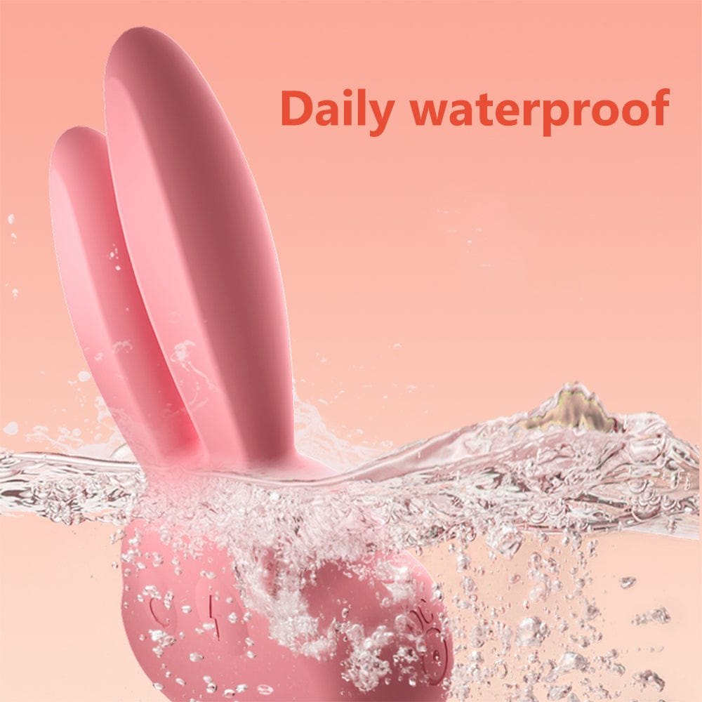 Pink rabbit ear silicone clit stimulator, photo 5
