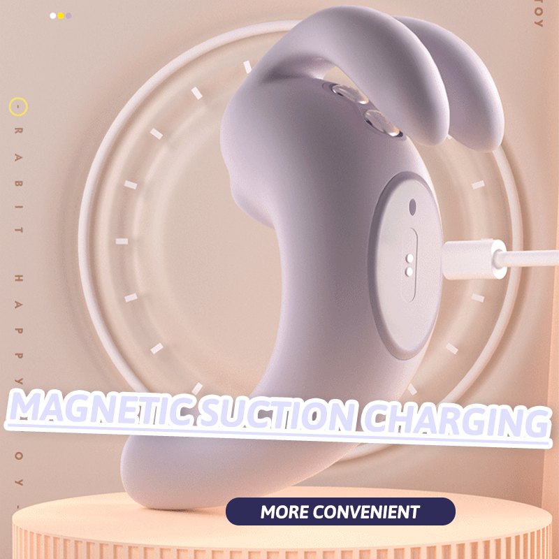 Purple rabbit ear suction g-spot vibrator, photo 5