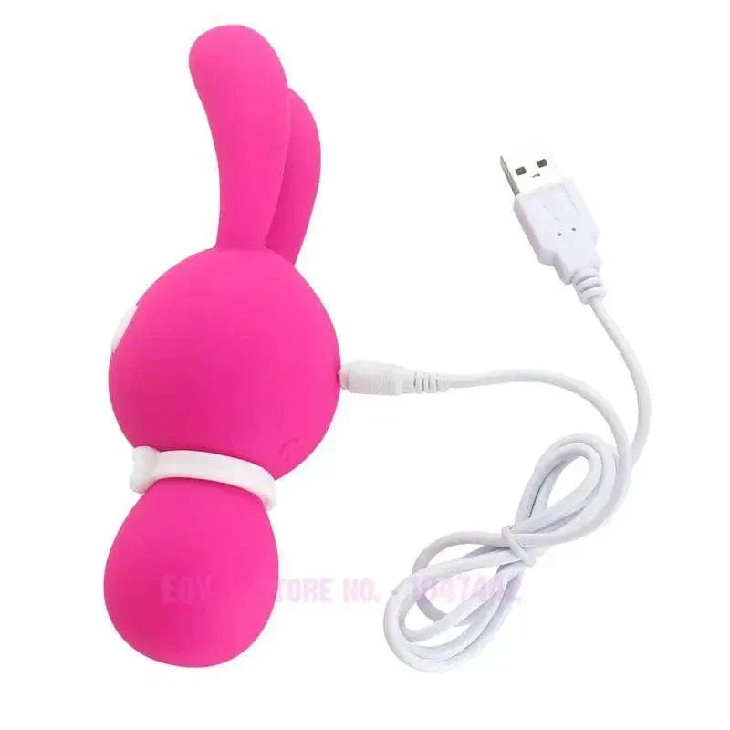 Rabbit ear triple motor silicone vibrator, photo 2