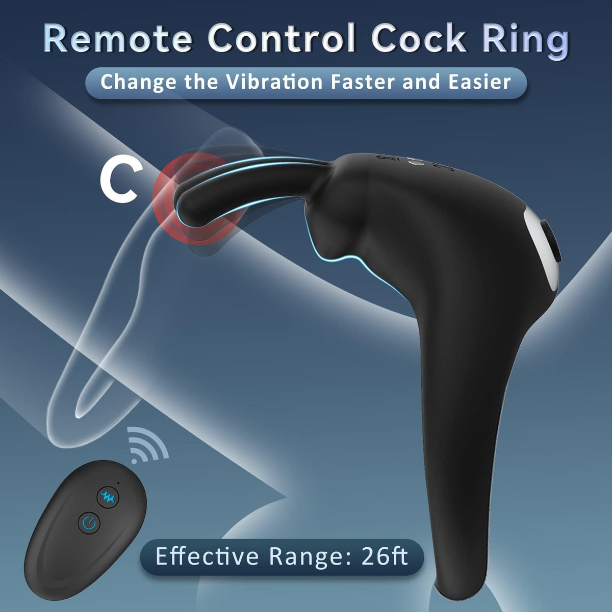 Rabbit ears vibrating cock ring, photo 13