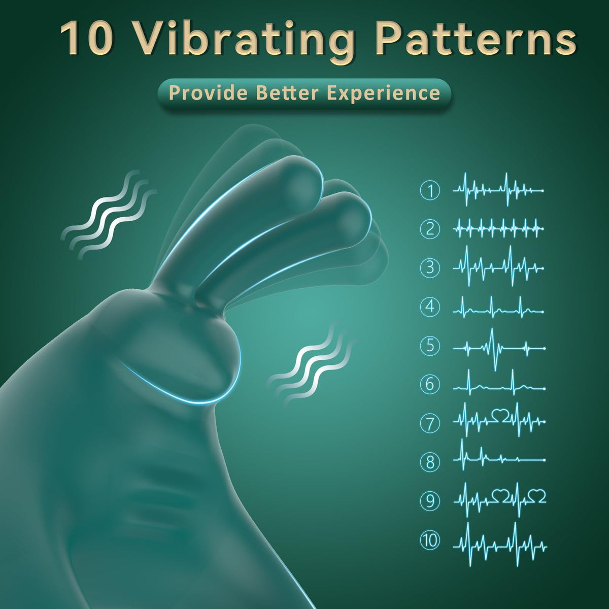 Rabbit ears vibrating cock ring, photo 8