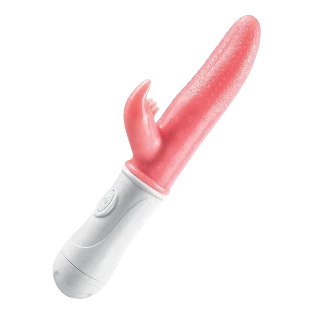 Pink rabbit vibrator with clit arm, photo 1