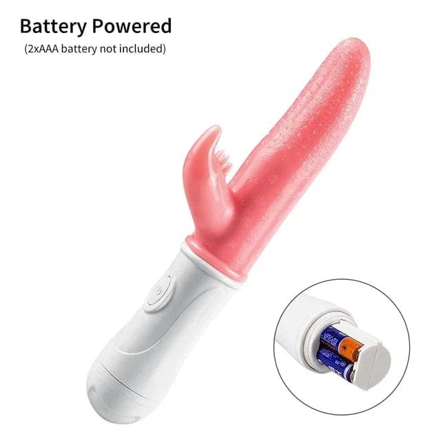 Pink rabbit vibrator with clit arm, photo 8