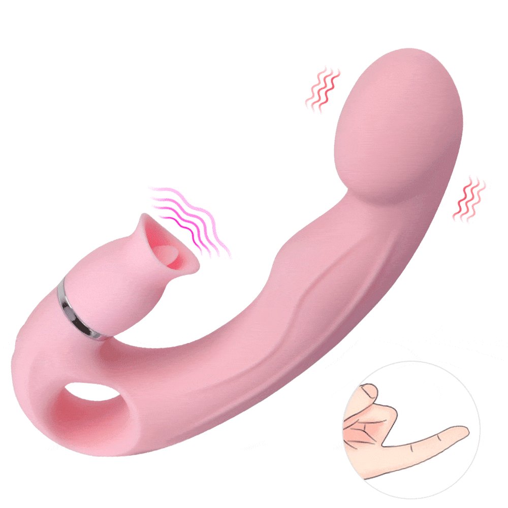 Pink rabbit g-spot suction vibrator, photo 1