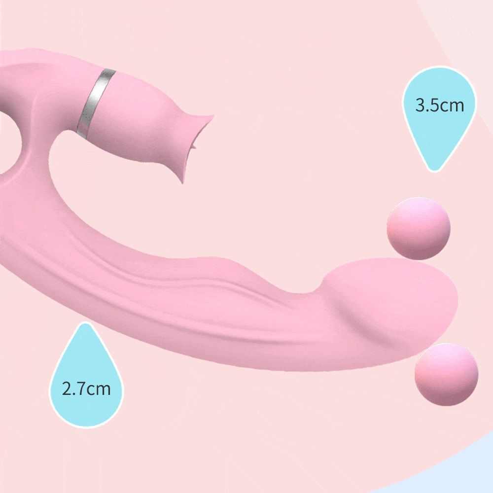 Pink rabbit g-spot suction vibrator, photo 2