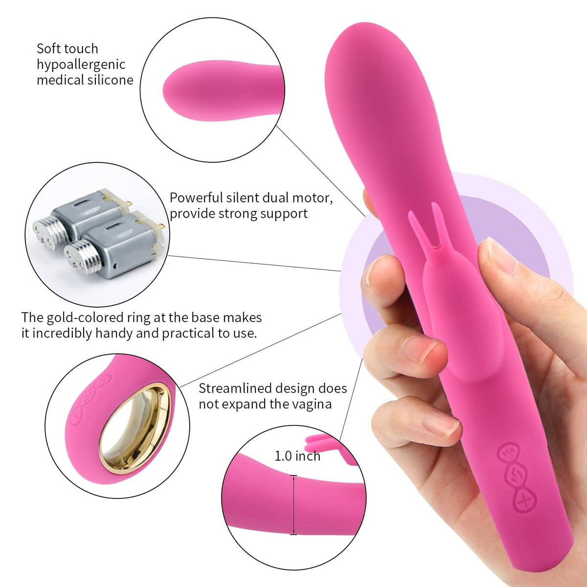 Dual-stimulation rabbit vibrator, photo 6