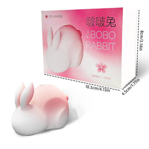 Gradient pink silicone rabbit suction vibrator, photo 1