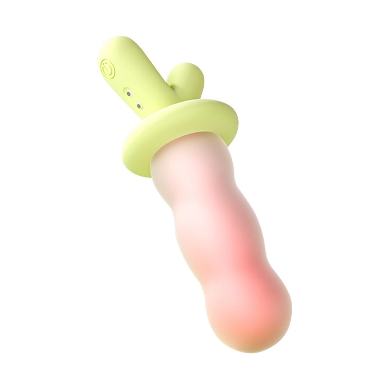 Crimson red radish shaped beaded app-controlled vibrator, photo 1