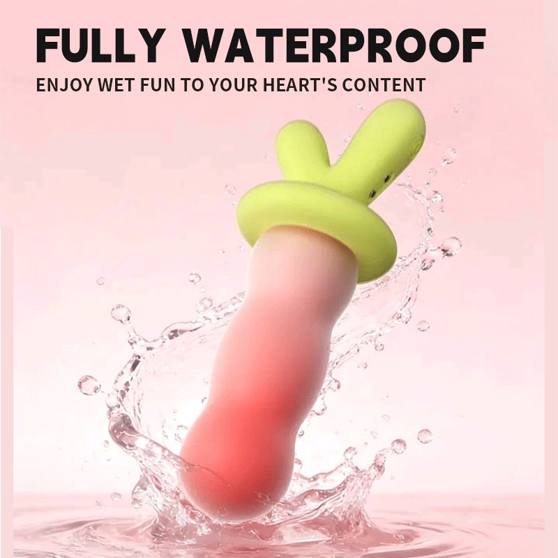 Crimson red radish shaped beaded app-controlled vibrator, photo 2
