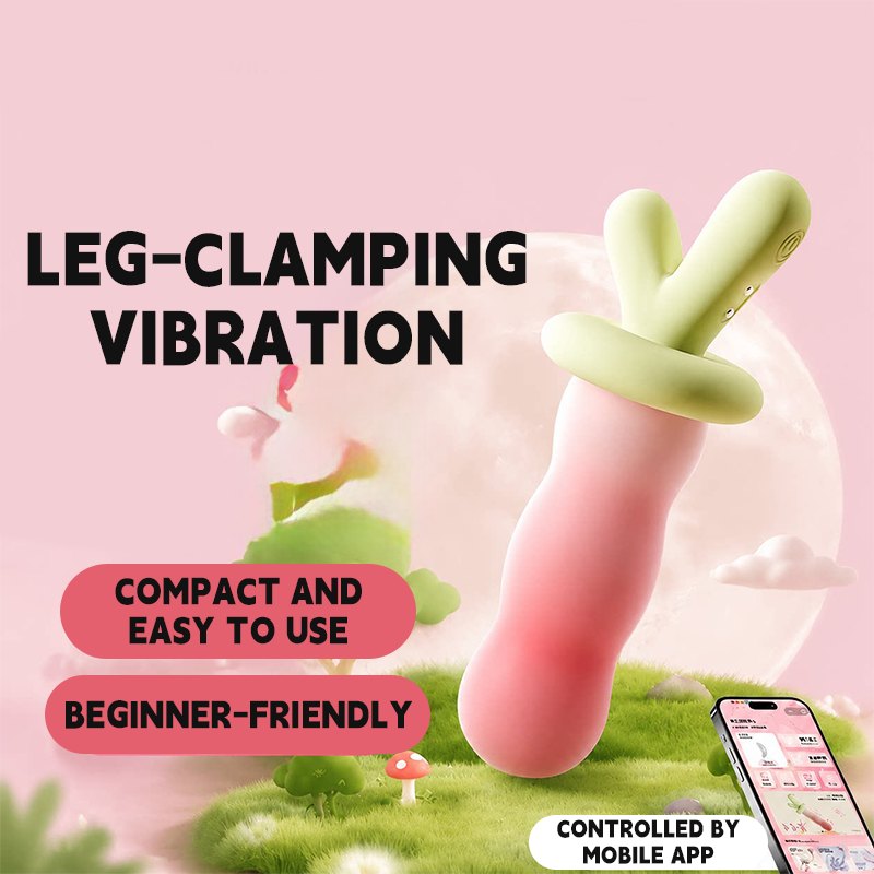 Crimson red radish shaped beaded app-controlled vibrator, photo 4